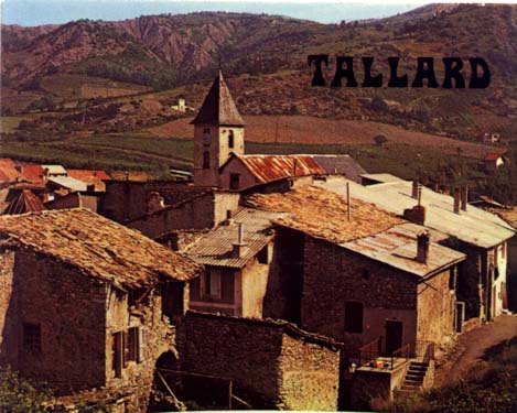 le village de Tallard vue du chateau